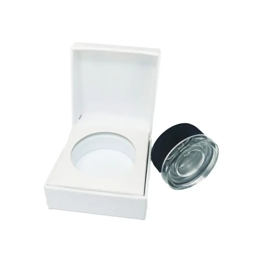 Custom Printing 5ml 7ml 9ml Glass Concentrate Container Jars Packaging Paper Box
