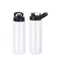 USA Warehouse Sublimation Blanks 26oz Stainless Steel Sport Tumbler Water Bottle Locklid With Screw on Lock Lid