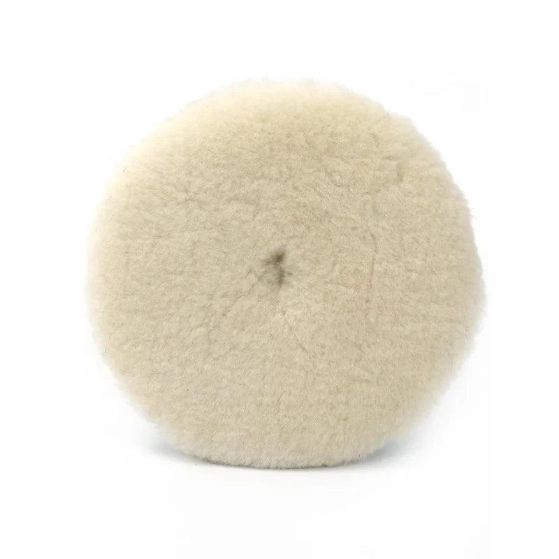 Thicken 6 Inch Polishing Pad 100% Wool Buffing Japan Wool Polishing Pad Heavy Cutting Wool Pads for Car Buffing Detailing