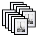 Wholesale Custom Size Black Photo Frame Set With or Without Cushion Multi-Frame Collage Suitable for Wall or Desktop Display