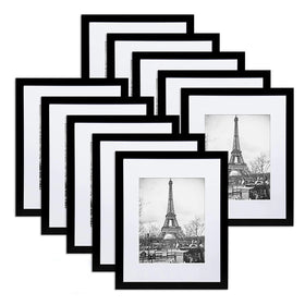 Wholesale Custom Size Black Photo Frame Set With or Without Cushion Multi-Frame Collage Suitable for Wall or Desktop Display