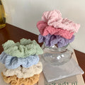Custom FQ Jumbo Scrunchies for Women European & American Style Solid Color Fabric Rubber with Polyester Party Hair Styling 10cm