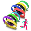 Promotional Recycled Transparent Embossed Silicone Rubber Custom Text Wristbands Waterproof Outdoor Use