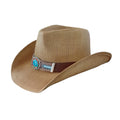 Stock Women Cowgirl Hat USA American Western Texas Straw Hat Shapable Brim SombrerosPaper Men Straw Cowboy Hat