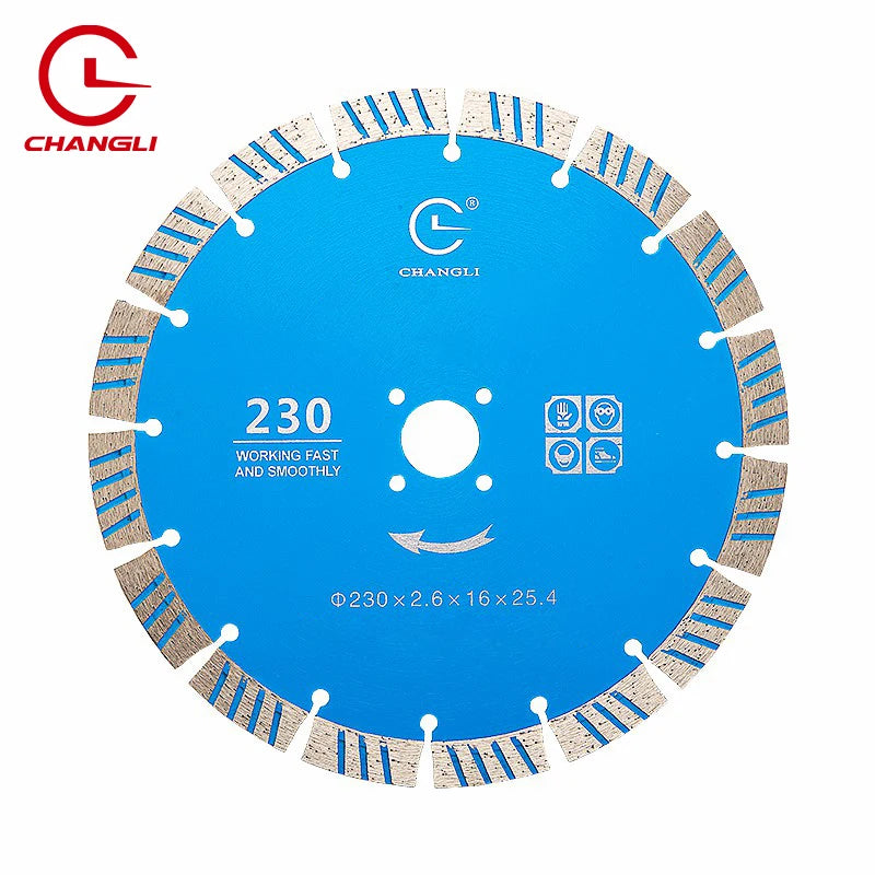 Wholesale China Industrial OEM Nitride High Strength Changli 3-Year Warranty Asphalt Concrete Cutting Diamond Saw Blade 230mm