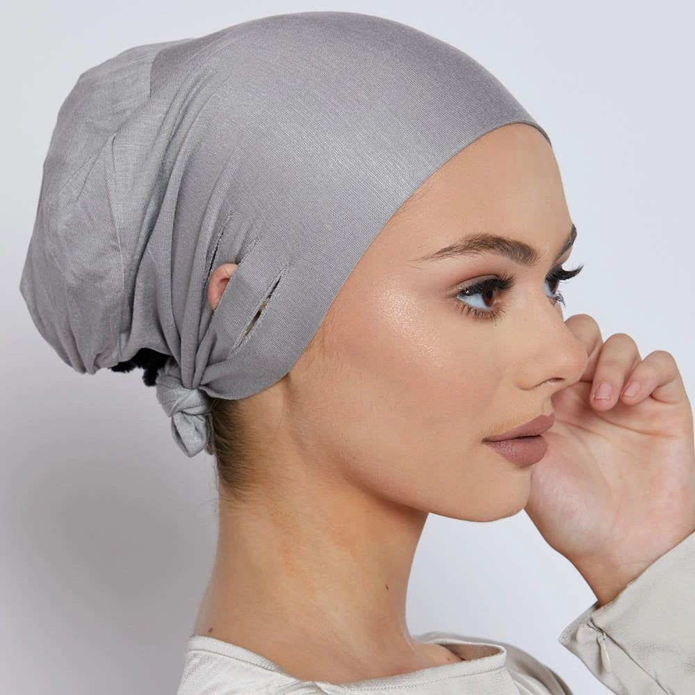 2022 NEW Cotton Under Scarf With Ear Hole Stretch Female Turban Hijabs Jersey Inner Hijabs Under Hijab Caps