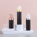Matte Black 100ml 120ml 150ml 200ml 220ml 250ml Facial Cleanser Bottle with Pump Stock Black Matte Mousse Foaming Bottle