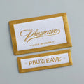 Free Sample Polyester Durable Garment Labels Center Fold Woven Fabric Label for Clothing