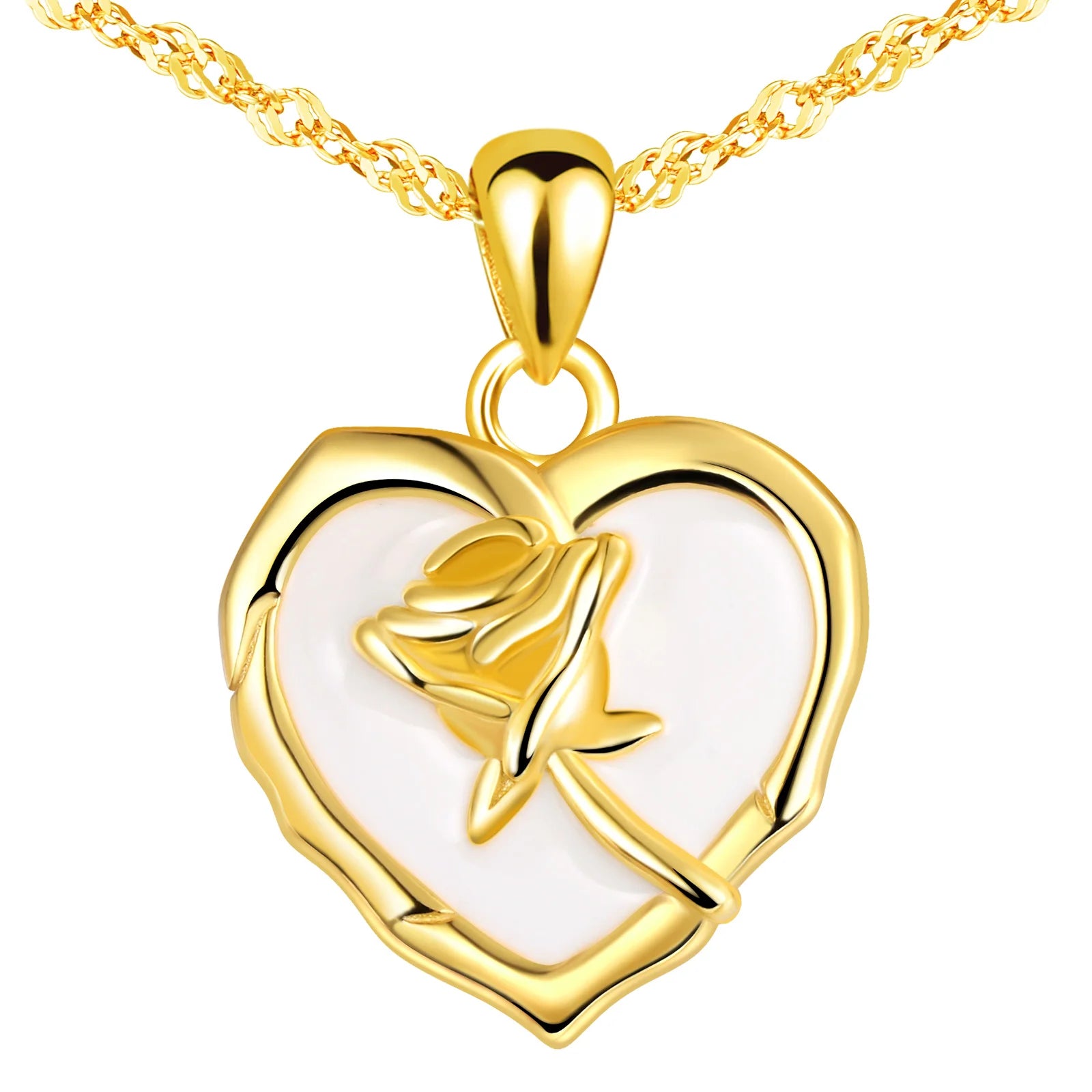 Custom Necklace 18k Gold Plated 925 Sterling Silver Tose Heart Fine Jewelry Necklaces