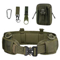 Stock Tactical Belt for Men Nylon Holster Bag Pouches Set with Metal Buckle