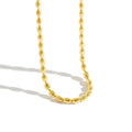 18k Gold Plated S925 Sterling Silver Choker Necklace INS Oval Beads Chain Female Necklace Classic Clavicle Necklace