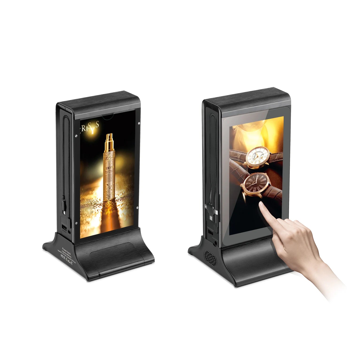 Remotely CMS Control FYD-835S Single 7 Inch LCD Touch Screen Power Bank Restaurant Table Menu Digital Advertising Display Board