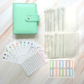Custom Mini A7 Cash Wallet Classeur Budget Planner Notebook Money Organizers Budget Sheets with Cash Envelopes and Zipper Bag