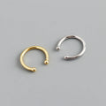 2022 NEW 925 Sterling Silver Beautiful Simple One Row Plain Bead Ball Ear Cuff Earring for Women