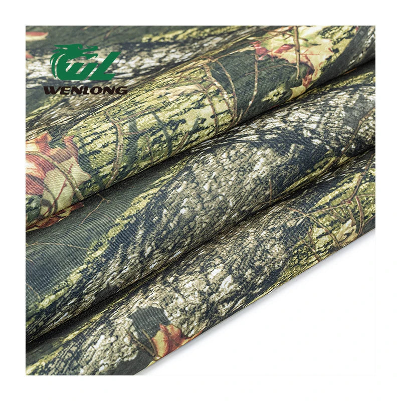 Realtree Printed Camouflage Oxford Woven Fabric 100%Poly 5*5 600D PVC Waterproof Heavyweight Girls Luggage Bag Fabric