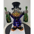 Hot Selling Duck Sculpture Hand Custom Duck Decorative Pop Art Statues Electroplating Fiberglass Resin Duck Sculpture