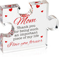 Engraved Acrylic Block Puzzle Birthday Gift for Mom 4.1 X 3.5 Inch Organizer Present