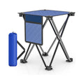 Woqi Customized Logo Color Size Heavy Duty Stainless Steel Portable Folding Easy Open Carry Outdoor Dining Fishing Stool Armless