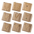 Stainless Steel Jewelry Women's Accessories Everyday Wear Waterproof Gold Plated Multi-layered Star Heart Necklaces for Women