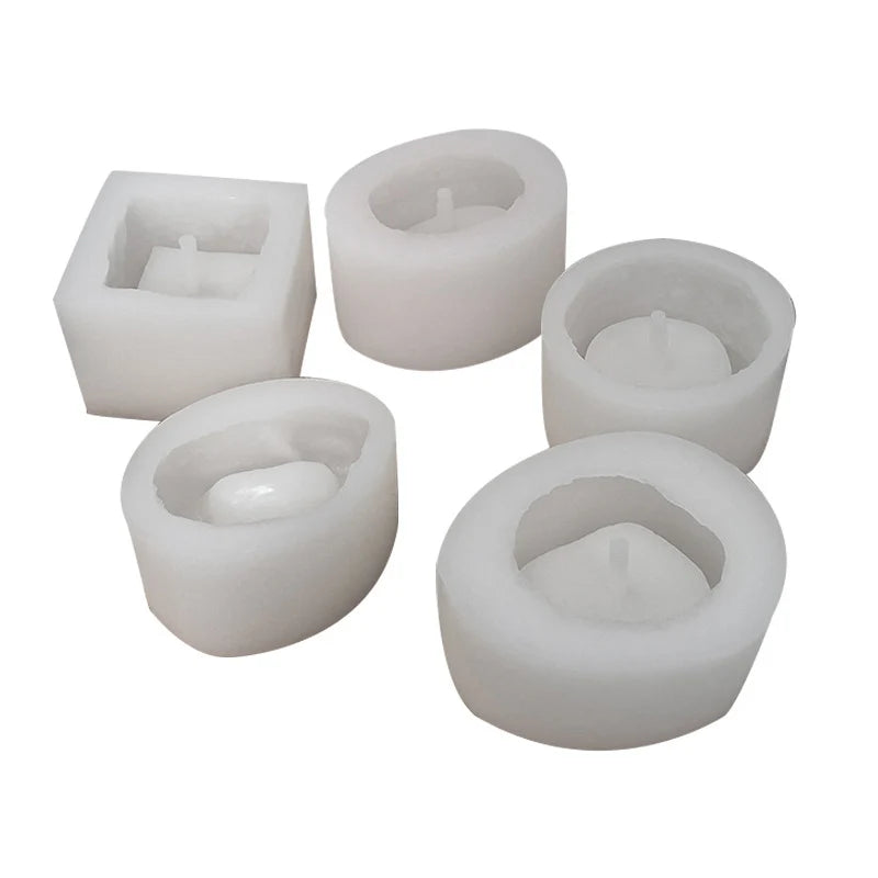 Early Riser DIY Cement Succulent Flower Pot Silicone Mold Handmade Aromatherapy Gypsum Candle Cup Mold Creative Baking Cake Mold