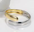 Kaimei Fashion Jewelry Popular Minimalist Double Head Color Spring Chunky Hand Wear Bangles Gold/silver Cuff Bangles Bracelet