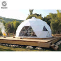 High-Performance Luxury Hotel Glamping Versatile Prefabricated PVC House Geodesic RoundDome Tent Indoor/Outdoor Use Eco-Friendly