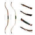 AF Archery Traditional Turkish Recurve Bow with Queyue Horse Accessories Wood Bamboo Material for Hunting for Bow Arrow Shooting