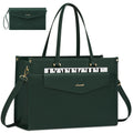 Laptop Bag for Women 15.6 Inch Computer Tote Handbag Work Business Briefcase Waterproof Leather Teacher Office Shoulder Hand Bag