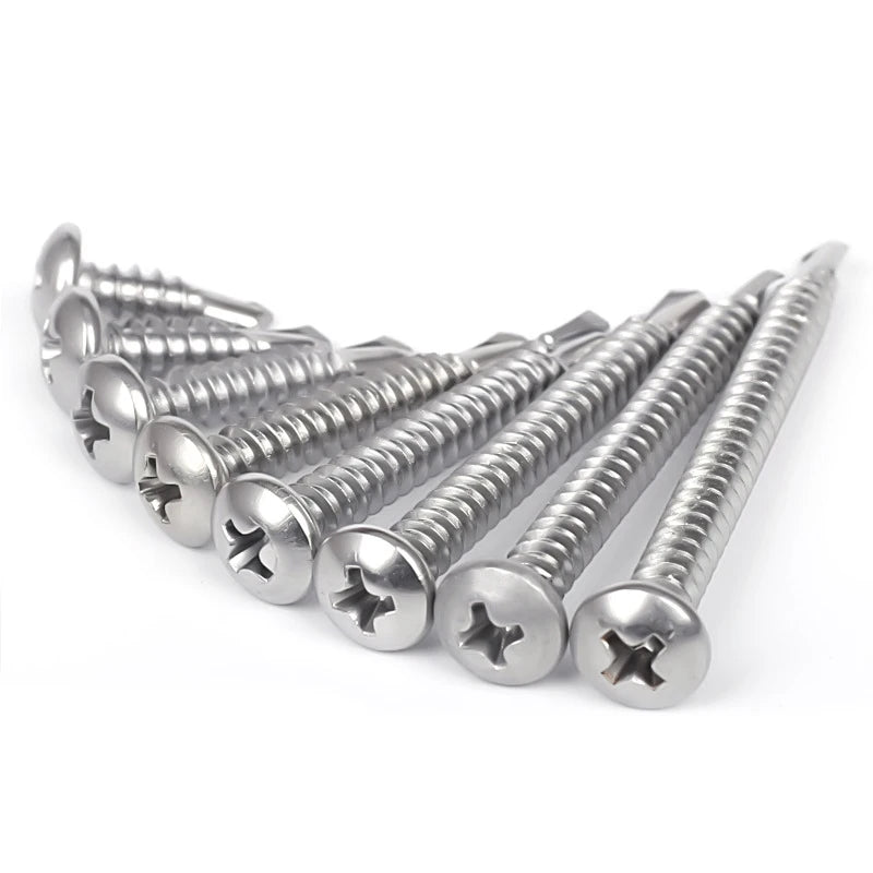 DIN7504 GB15856.1 ISO15481 Stainless Steel 304 Furniture Phillips Drive Cross Recessed Phillips Pan Head Self Drilling Screws