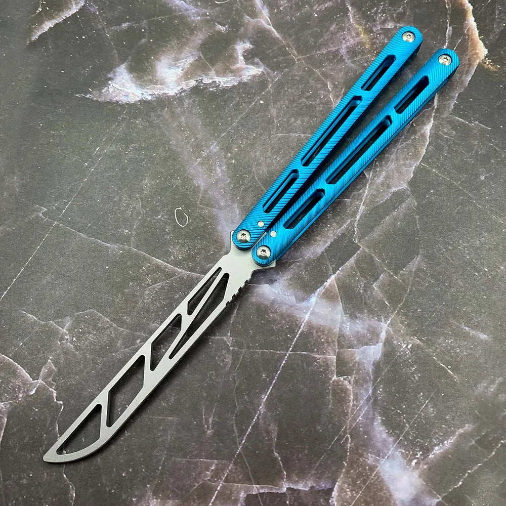 Aluminum Handle 0EM Folding Trainer Tsunami Knife Outdoor Games DIY Grade Competitive Price Stainless Steel Pocket Practice Tool