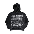 Customized Heavyweight DTG Printing Hoodie  Acid Wash Vintage Distressed Cut and Sew Men's Hoodies