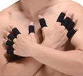 Knitted Soft Basketball Volleyball Fingers Protector Guard Stretchy Gym Fitness Gear Finger Thumb Sleeves