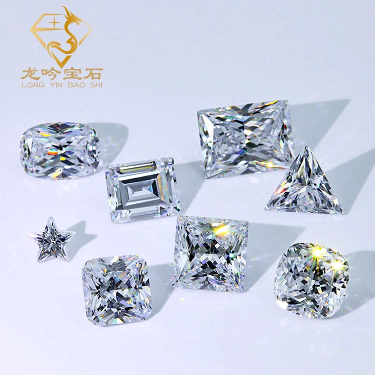 Loose Gemstones Manufacturer Wholesale Price CZ Stone 1.5*2mm - 9*13mm Pear Cut White Cubic Zirconia Stones