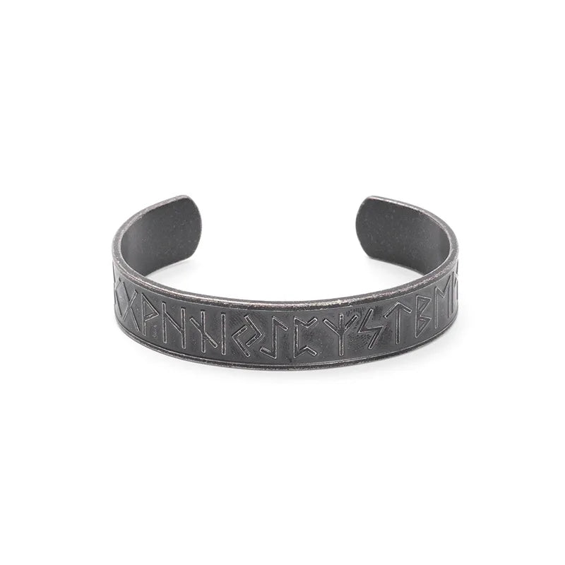 Norse Tourist Souvenir Gift Viking Jewelry Stainless Steel Casting Armring Norse Runes Bangle Unisex Wear Viking Bracelet