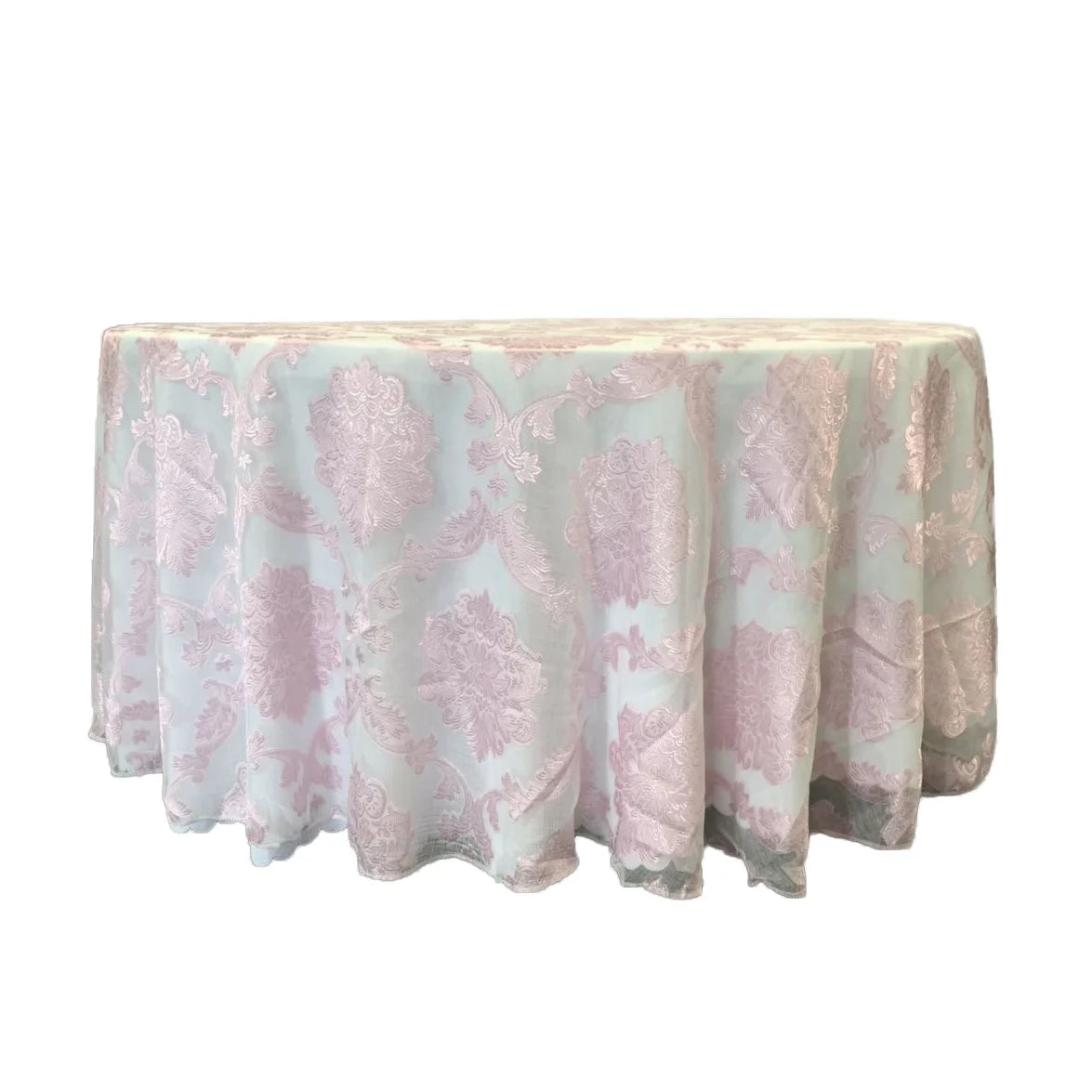 Beautiful Jacquard Organza Table Overlays Table Cloth for Wedding