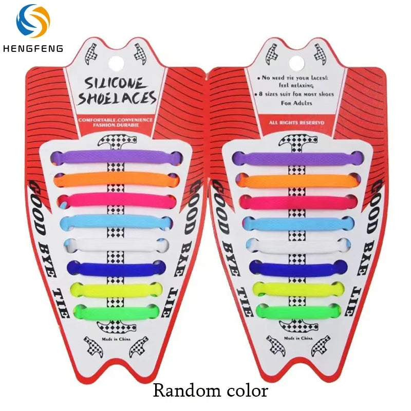 Creative Hammer Shape No Tie Silicone Shoelaces Lazy Elastic Shoe Laces for Adults & Kids