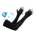Cheap Outdoor Custom Half Finger Hand Covers UV protection Men Sunscreen Arm Sleeves