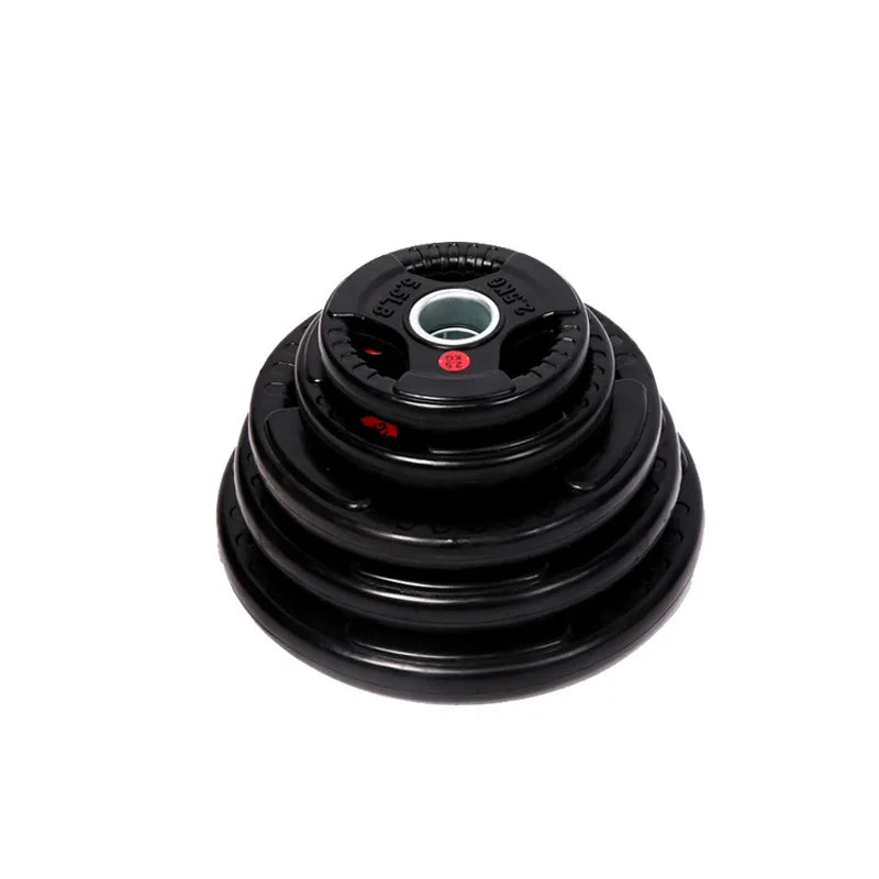 Rubber Weight Plates 2-inch Grip Plate for Weightlifting and Strength Training  Weight Plates Set for Barbell in Home Gym 22lb