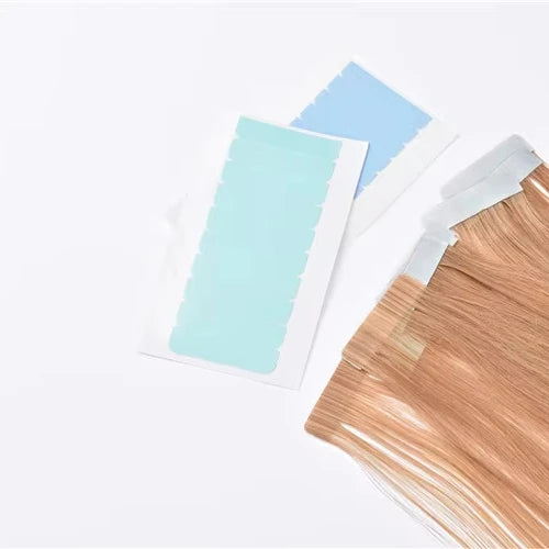 Ultra Strong Blue Double Sided Adhesive Tape for Hair Extensions Toupee & Lace Wig Waterproof Packaged in Bag Genleelai