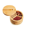 Bamboo Wood Spice Container Pepper Wooden Salt Box