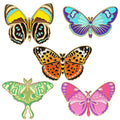 SC Jewelry Creative Rainbow Insect Brooches Multi Types Enamel Butterfly Brooch Pin for Women Girls
