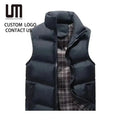 Liu Ming Latest Factory Wholesale Hot Selling Custom Men Winter Puffer Waistcoat Lightweight Plus Size Men Jacket