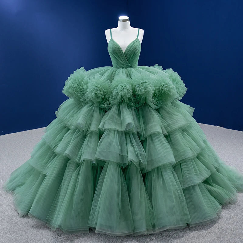 Rsm67504 Custom Latest Off Shoulder Elegant Prom Gown Party Dresses Light Green Long Evening Dresses