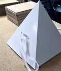 Custom Catering to Go Food Takeaway Food Kraft Cake Desserts Grazing Platter Paper Pyramid Box Packaging for Snacks