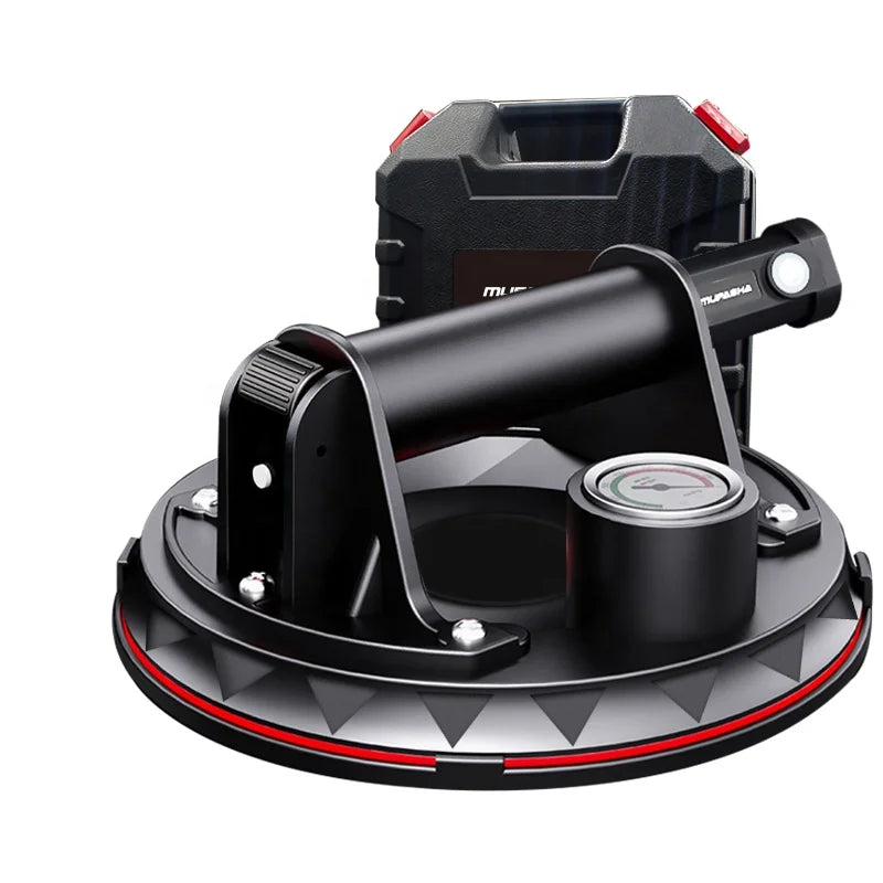 MUFASHA XPB04E Heavy Duty Sucker Electric Vacuum air Pump Three Layers Sealing Pad  Glass Tile Stone Suction Cup Lifter