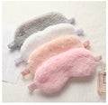 Plush Eye Mask Cartoon Blackout Sleep Silk Eye Mask Autumn and Winter Satin Nap Sleep Custom Nigh Eye Masks