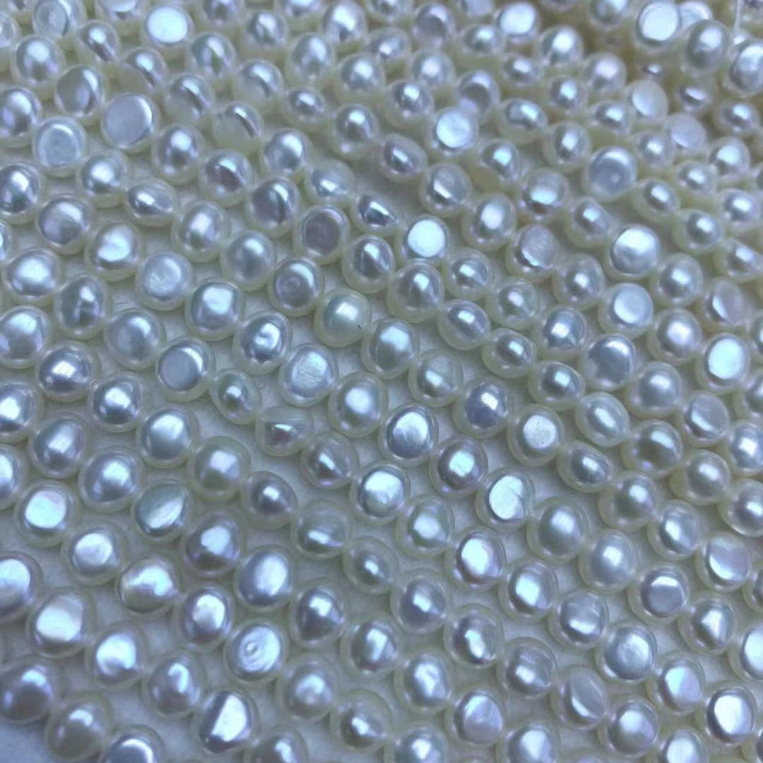 3A Grade White 5-10mm Keshi Baroque Freshwater Loose Pearls Natural DIY Accessories