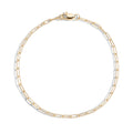 New Arrival 925 Sterling Silver Paper Clip Link Bracelets Jewelry Gold Plated Minimalist Paperclip Chain Bracelet for Women