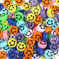 Hot Sale DIY Material Accessories 100pcs10mm Colorful Acrylic Smile Face Beads
