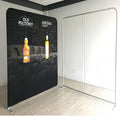Straight Shape Aluminum Portable Advertising Full Color Trade Show Banner Tension Fabric Display Photography Background